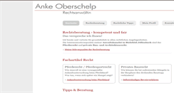 Desktop Screenshot of anwaeltin-oberschelp.de